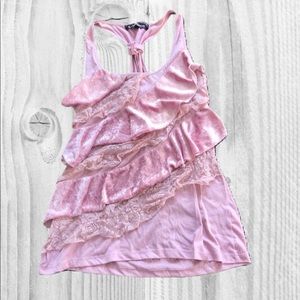 🍁 Almost Famous Velvet and Lace Fashion Tank Top